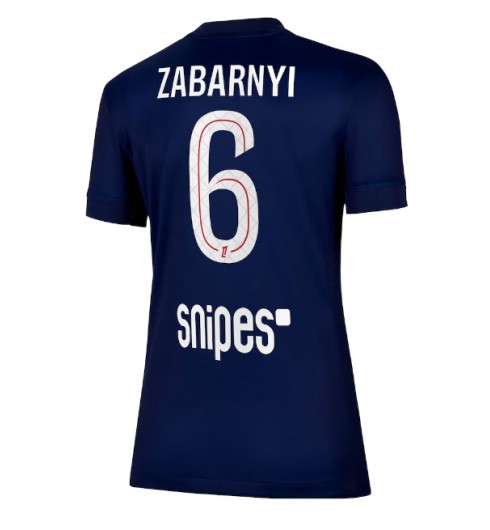 Ženske Nogometnih dresov Paris Saint-Germain Illia Zabarnyi #6 Domači 2025-26 Kratki rokavi Ženske Nogometnih dresov Paris Saint-Germain Illia Zabarnyi #6 Domači 2025-26 Kratki rokavi